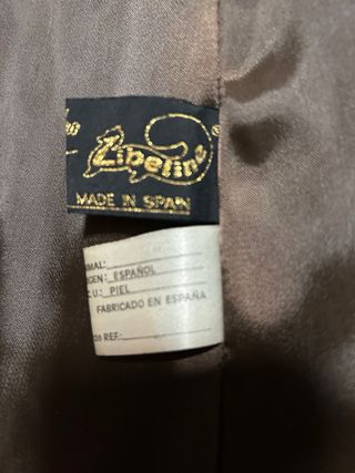 Abrigo de piel auténtico mujer marrón