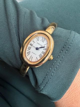 Reloj Pulsera Vintage de  Acero Inoxidable