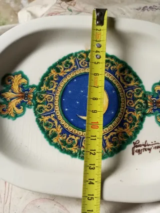 Vassoio decorativo con luna e stelle