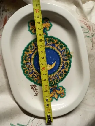 Vassoio decorativo con luna e stelle