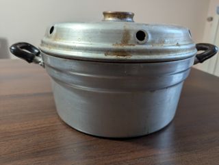 Pentola Fornetto Vintage in Alluminio