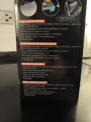 Sandwichera grill doble placa K