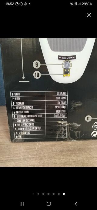 Bestway 65302 - Tabla Paddle Surf Hincha