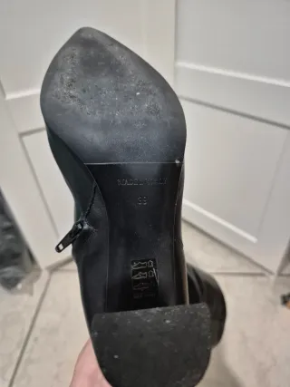 Stivali Albano neri a punta con tacco largo