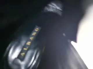 Stivali Albano neri a punta con tacco largo