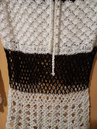 Jersey Ganchillo Perle Calado Rayas