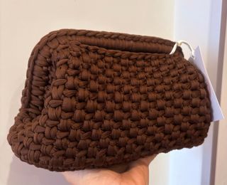 Clutch marrone uncinetto