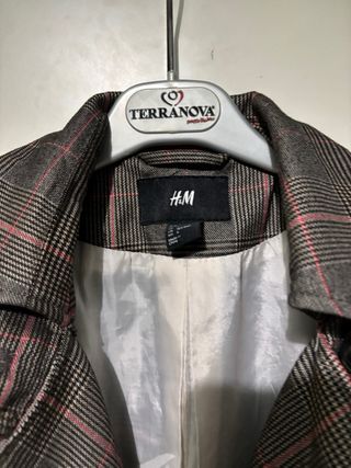 Cappotto tartan H&M marrone