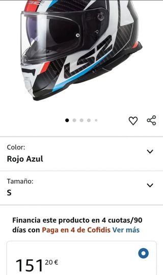 Casco moto LS2 Storm II Racer talla S