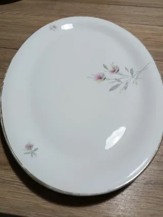 Piatto ovale Bavaria porcellana decorato