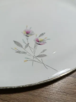 Piatto ovale Bavaria porcellana decorato