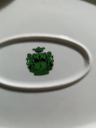 Piatto ovale Bavaria porcellana decorato