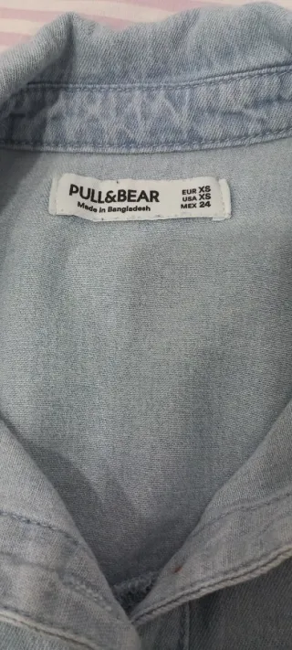 Camisa vaquera Pull&Bear azul