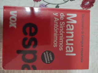 Diccionario español. Sinónimos