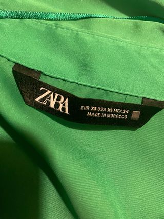 Camisa Zara verde