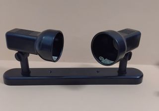 Apliques techo/pared negros (3 uds)