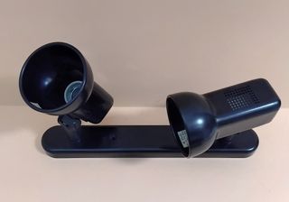 Apliques techo/pared negros (3 uds)