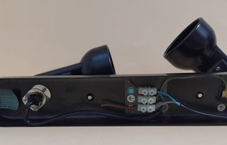 Apliques techo/pared negros (3 uds)