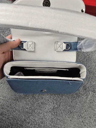 Borsa Diesel Denim nuova con tracolla in aggiunta