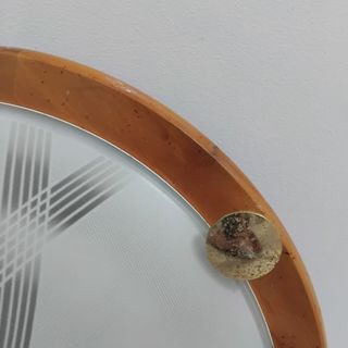 Plafón de techo vintage madera y cristal