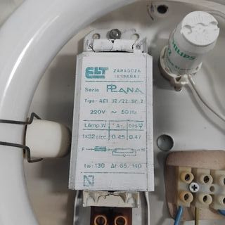 Plafón de techo vintage madera y cristal