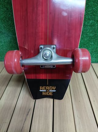 Monopatín Des krf skateboard surf skate - ready to ride - red 78,74x26