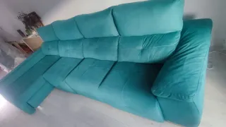 Sofá premium Morfeo 4 plazas Mónaco turquesa.