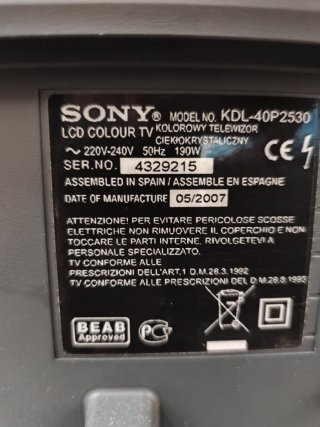 Televisor Sony Bravia LCD 40