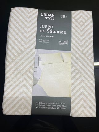 Juego de Sábanas Cama 150cm Urban Style