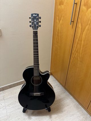 Guitarra Acústica Cort SFX1F Negra Electrific.