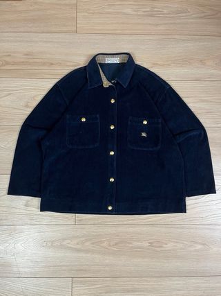 Chaqueta Burberry Pana Azul Talla L Mujer