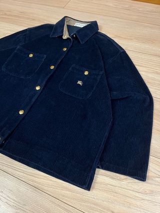 Chaqueta Burberry Pana Azul Talla L Mujer