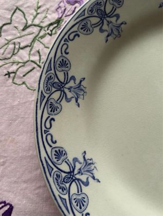 Pareja Platos Terre de Fer Azul Blanco