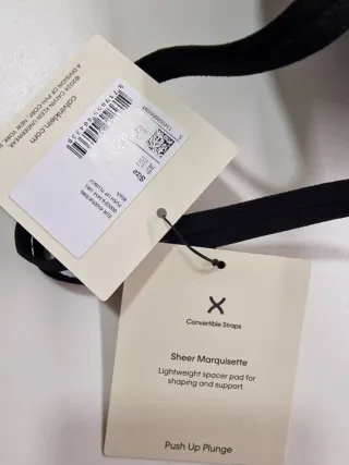 Sujetador Calvin Klein 80D Negro con relleno