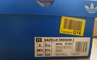 Adidas Gazelle Indoor Azul/Rojo talla 38 y 2/3