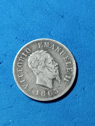 Moneta Argento Regno d'Italia 50 Centesimi