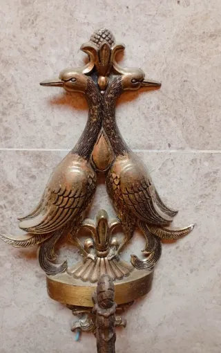 2 Apliques de pared antiguos pájaros
