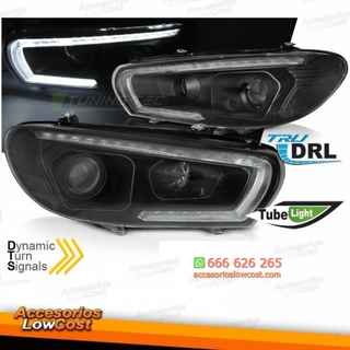 FAROS VW SCIROCCO 08-14 LUZ DIURNA REAL FONDO NEG