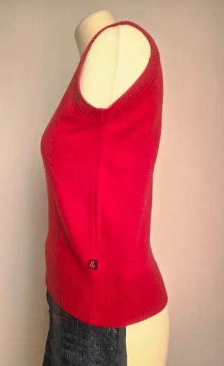 Gilet Dolce & Gabbana lana rosso taglia S
