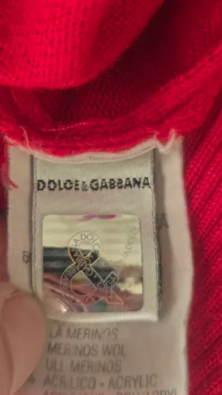 Gilet Dolce & Gabbana lana rosso taglia S