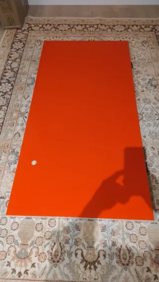 Mesa Ikea Tablero Rojo + Caballetes