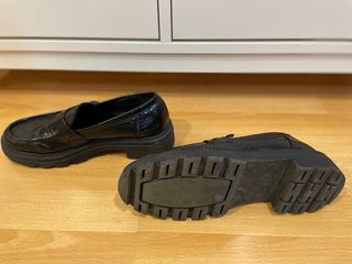 Zapatos Zara Mujer Negros Piel Serpiente