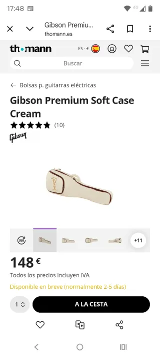 Gibson Premium Soft Case Cream