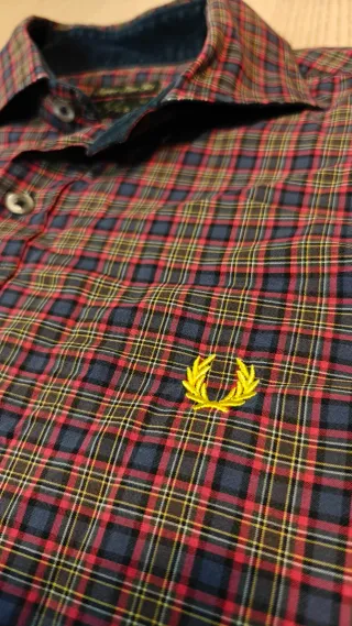 Camisa a cuadros Fred Perry - Talla M Slim Fit