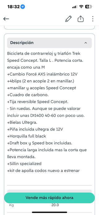 Bicicleta Trek Speed Concept