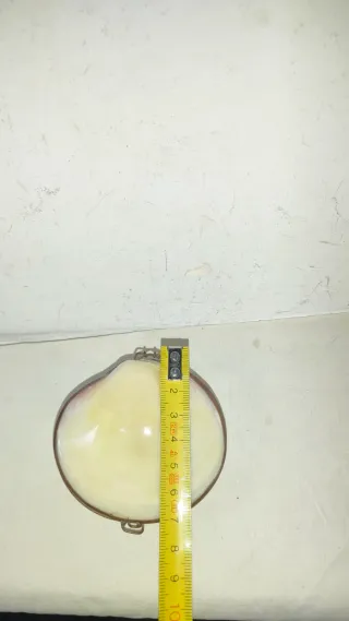 Caja joyero concha nacarada latón antigua vintage