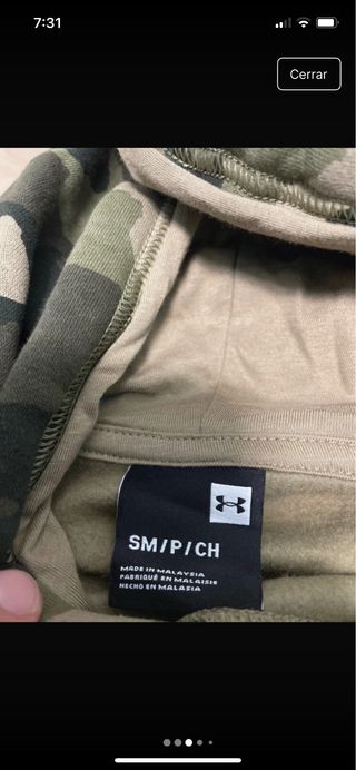 Sudadera con capucha camuflaje Under Armour tall S
