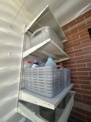 Estantería Metálica Blanca Exterior