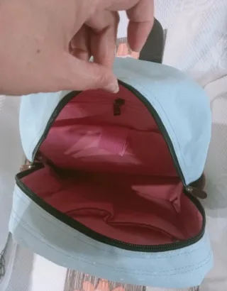 Mochila Mr. Wonderful azul y marrón