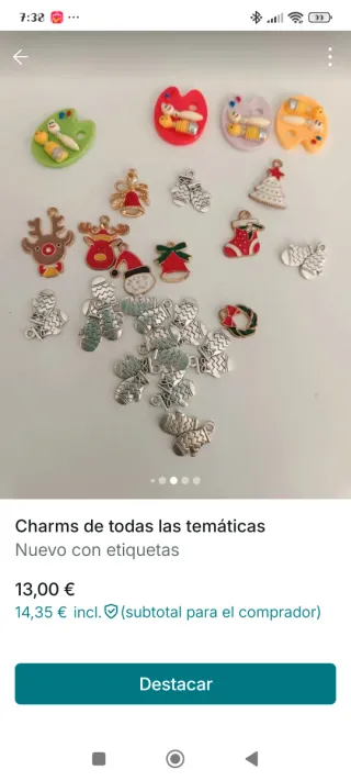 Lote de charms para manualidades